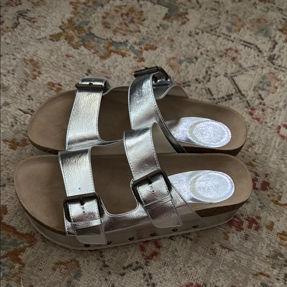 Altar'd State Silver Platform Sandals